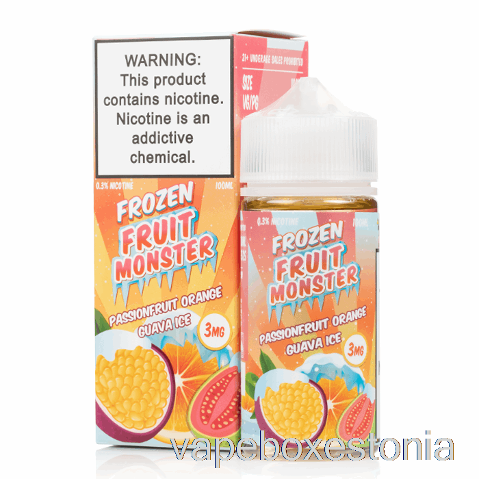 Vape Box Estonia Jää Passionfruit Apelsin Guajaav - Külmutatud Puuviljakoletis - 100ml 6mg